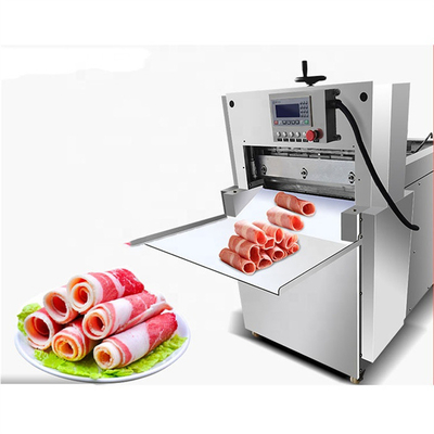 माइनस 18C औद्योगिक पूर्ण स्वचालित मांस स्लाइसर बीफ मशीन 0.1 * 5 मिमी 0.6t / H