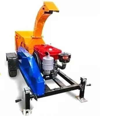 इलेक्ट्रिक स्टार्ट वुड चिपर मशीन 80db वेस्ट वुड श्रेडर 1 से 2ton / H