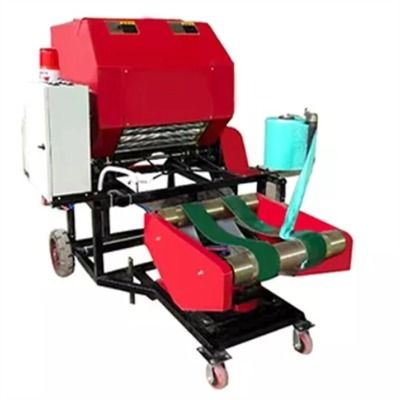 डीएच 5652 राउंड बेल रैपिंग मशीन 6t / H 15hp डीजल इंजन Hay . के लिए