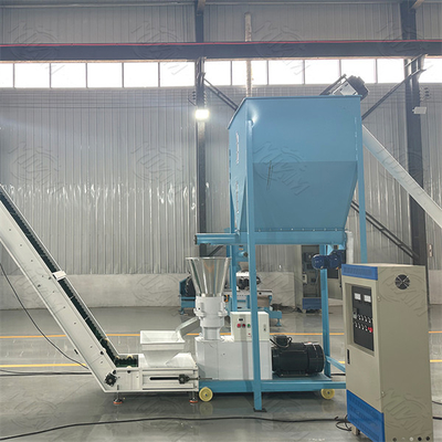 बड़े पैमाने के खेतों के लिए उपयुक्त, फ़ीड पेलेट उत्पादन लाइन, संचालित करने में आसान, मवेशी और भेड़ फ़ीड उत्पादन लाइन