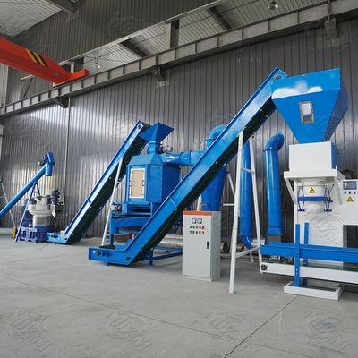 अपशिष्ट लकड़ी और कोयला पाउडर से पीटीओ संचालित बायोमास गोली मशीन