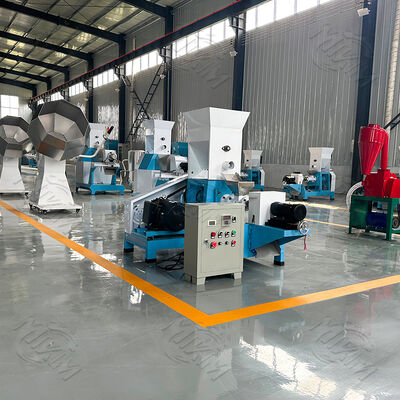 Commercial 120KG/h Capacity Stainless Steel Floating Fish Feed Extruder Machine with Automatic Feeding for Pet Food Production