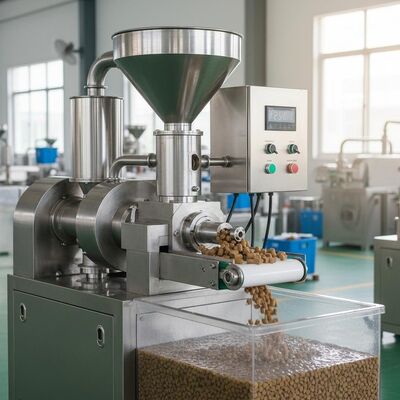 स्वयंचलित स्टेनलेस स्टील मछली फ़ीड पेलेट मशीन 100-2000 किलोग्राम/घंटा की क्षमता के साथ तैरते और डूबते फ़ीड के लिए
